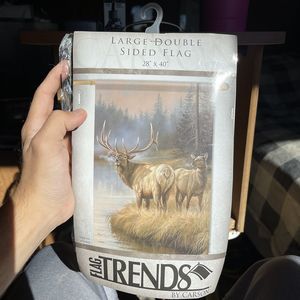 Large Double Sided Elk Flag Trends By Carson Deer Welcome Flag 28 x 40”